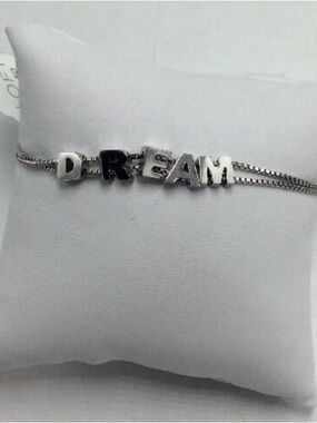 LOFT Silver 'DREAM' Letter Adjustable Bracelet